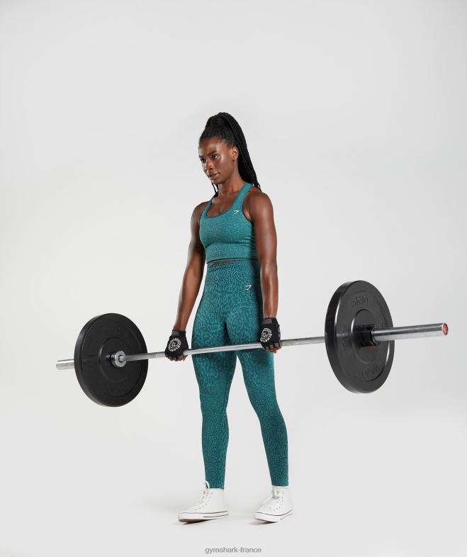 Gymshark adapter les leggings sans couture pour animaux récif | sarcelle d\hiver femmes 6HF28292